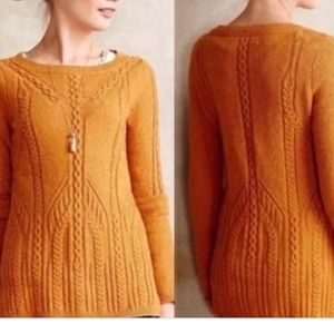 Orange knit sweater